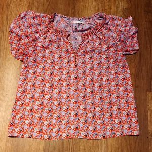 Max studio light weight ruffle, sleeve top.